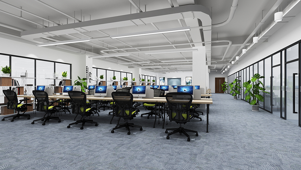 郑州800平米办公室现代简约装修方案