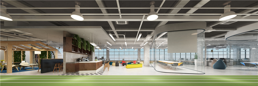 上海康码生物1200平办公空间设计案例